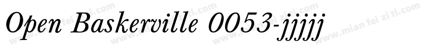 Open Baskerville 0053字体转换
